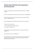 Mosby Board Review Test Questions and Answers