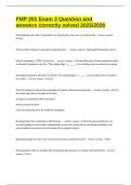 FMP 201 Exam 3 Question and answers correctly solved 2025&sol;2026