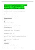 Pharmacology BIOD 351 &vert; Portage Learning Test Questions Fully Answered 2025-2026 Updated&period;