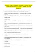 NUR 452 - Exam 1 Blueprint &lpar;Module 1&rpar; with all Correct & 100&percnt; Verified Answers &vert;Latest Update&vert; Already Graded A&plus;