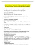 NUR 452 Exam 1 Peds with All Correct & 100&percnt; Verified Answers &vert;Actual Complete Exam&vert; Already Graded A&plus;