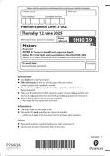  2025 Pearson Edexcel Level 3 GCE History Advanced PAPER 3&colon; Themes in breadth with aspects in depth Option 39&period;1&colon;  Civil rights and race relations in the USA&comma; 1850&ndash;2009 Option 39&period;2&colon; Mass media and social change in Britain&comma;  1882&ndash;2004 Combined Question Pape