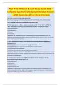 PECT PreK 4 Module 2 Exam Study Guide 2026 &ndash;  Complete Questions with Correct Detailed Answers &ndash; 100&percnt; Guaranteed Pass &lpar;Recent Version&rpar;