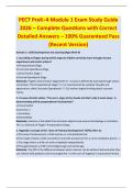 PECT PreK&ndash;4 Module 1 Exam Study Guide  2026 &ndash; Complete Questions with Correct  Detailed Answers &ndash; 100&percnt; Guaranteed Pass  &lpar;Recent Version&rpar; 