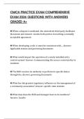 CMCA PRACTICE EXAM COMPREHENSIVE EXAM 2026 QUESTIONS WITH ANSWERS GRADED A&plus;