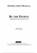 By The People&comma; Volume 1 1st Edition James W&period; Fraser Test Bank&comma; Questions and Answers - All Chapters