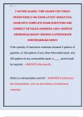 F-60 FIRE GUARD &sol; FIRE GUARD FOR TORCH  OPERATIONS &lpar;F-60&rpar; EXAM LATEST 2026ACTUAL  EXAM WITH COMPLETE EXAM QUESTIONS AND  CORRECT DETAILED ANSWERS &lpar;100&percnt; VERIFIED  ANSWERS&rpar;ALREADY GRADED A&plus;&vert;PROFESSOR  VERIFIED&vert;BRAND NEW&excl;&excl;&excl;