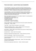 PSIO 305 EXAM 1 QUESTIONS AND ANSWERS