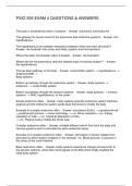 PSIO 305 EXAM 4 QUESTIONS & ANSWERS