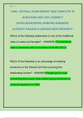 FAML 160 FINAL EXAM NEWEST 2026 COMPLETE 70  QUESTIONS AND 100&percnt; CORRECT  DETAILEDANSWERS &lpar;VERIFIED ANSWERS&rpar;  &vert;ALREADY GRADED A&plus;&vert;&vert;BRAND NEW VERSION&excl;&excl;&excl;&excl; 
