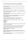 PSIO 305 EXAM 2 QUESTIONS AND ANSWERS
