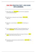 CNA TMU Practice Test 1 &ndash; 2025 Exam With Answers &lpar;Complete Review Material&rpar;