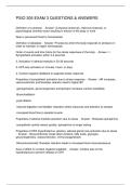 PSIO 305 EXAM 3 QUESTIONS & ANSWERS