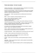 PSIO 305 EXAM 1 STUDY GUIDE