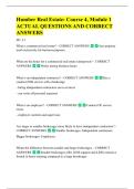 Humber Real Estate&colon; Course 4&comma; Module 1  ACTUAL QUESTIONS AND CORRECT  ANSWERS 