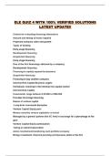 ELE QUIZ 4 WITH 100&percnt; VERIFIED SOLUTIONS LATEST UPDATE&excl;&excl;