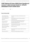WSET Diploma D1 Exam &lpar;2025&rpar; Exam Questions & Answers &vert; Latest Already Graded A&plus; UPDATE 2025&vert;2026&excl;&excl; STUDY GUIDE EXAM