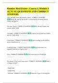 Humber Real Estate - Course 1&comma; Module 4  ACTUAL QUESTIONS AND CORRECT  ANSWERS 