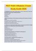 PECT PreK 4 Module 2 Exam  Study Guide 2026 