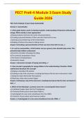 PECT PreK-4 Module 3 Exam Study  Guide 2026