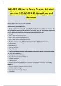 NR-602 Midterm Exam Graded A Latest  Version 2026&sol;2025 90 Questions and  Answers