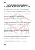 ATI RN COMPREHENSIVE EXIT EXAM QUESTIONS AND ANSWERS GRADED A&plus; 2026