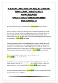 PCB 4674 EXAM 1-EVOLUTION&vert;QUESTIONS AND 100&percnt; CORRECT WELL DETAILED ANSWERS&vert;LATEST UPDATE&excl;&excl;&excl;&excl;2025&sol;2026&vert;GUARANTEED PASS&vert;GRADED A&plus;