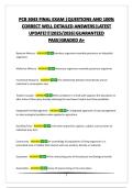 PCB 3043 FINAL EXAM &vert;QUESTIONS AND 100&percnt; CORRECT WELL DETAILED ANSWERS&vert;LATEST UPDATE&excl;&excl;&excl;&excl;2025&sol;2026&vert;GUARANTEED PASS&vert;GRADED A&plus;