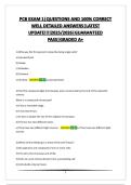 PCB EXAM 1&vert;QUESTIONS AND 100&percnt; CORRECT WELL DETAILED ANSWERS&vert;LATEST UPDATE&excl;&excl;&excl;&excl;2025&sol;2026&vert;GUARANTEED PASS&vert;GRADED A&plus;