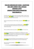 PCB 3233 IMMUNOLOGY EXAM 1 &vert;QUESTIONS AND 100&percnt; CORRECT WELL DETAILED ANSWERS&vert;LATEST UPDATE&excl;&excl;&excl;&excl;2025&sol;2026&vert;GUARANTEED PASS&vert;GRADED A&plus;