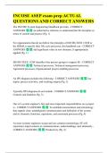 INCOSE ASEP exam prep ACTUAL  QUESTIONS AND CORRECT ANSWERS