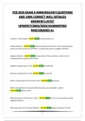 PCB 3233 EXAM 4-IMMUNOLOGY&vert;QUESTIONS AND 100&percnt; CORRECT WELL DETAILED ANSWERS&vert;LATEST UPDATE&excl;&excl;&excl;&excl;2025&sol;2026&vert;GUARANTEED PASS&vert;GRADED A&plus;