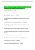 HOSA Pathophysiology CH 1 Practice Test Exam Questions And Answers Latest Graded A&plus;