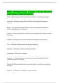 HOSA Pathophysiology Chapter 1 Exam Questions And Answers Latest Graded A&plus;