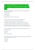 AMMO CDC SET 1 EXAM QUESTIONS AND  CORRECT ANSWERS LATEST UPDATE  2025 2026 