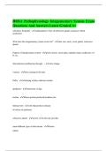 HOSA Pathophysiology Integumentary System Exam Questions And Answers Latest Graded A&plus;