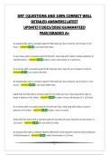 DRT &vert;QUESTIONS AND 100&percnt; CORRECT WELL DETAILED ANSWERS&vert;LATEST UPDATE&excl;&excl;&excl;&excl;2025&sol;2026&vert;GUARANTEED PASS&vert;GRADED A&plus;