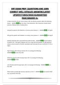 DRT EXAM PREP &vert;QUESTIONS AND 100&percnt; CORRECT WELL DETAILED ANSWERS&vert;LATEST UPDATE&excl;&excl;&excl;&excl;2025&sol;2026&vert;GUARANTEED PASS&vert;GRADED A&plus;