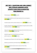 DRT TEST 1 &vert;QUESTIONS AND 100&percnt; CORRECT WELL DETAILED ANSWERS&vert;LATEST UPDATE&excl;&excl;&excl;&excl;2025&sol;2026&vert;GUARANTEED PASS&vert;GRADED A&plus;