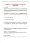 ATLAS AIR STUDY GUIDE 2025 WITH COMPLETE  SOLUTION
