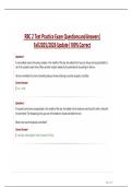  RBC 2 Test Practice Exam Questions and Answers &vert;  Fall 2025&sol;2026 Update &vert; 100&percnt; Correct