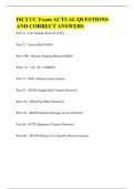 ISC2 CC Exam ACTUAL QUESTIONS  AND CORRECT ANSWERS 