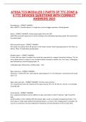 ATSSA TCS MODULES 3 PARTS OF TTC ZONE & 4 TTC DEVICES QUESTIONS WITH CORRECT ANSWERS 2025