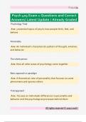 Psych 403 Exam 1 Study Guide&colon; Personality Psychology Questions & Answers 20252026