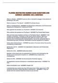 FLORIDA RESTRICTED BARBER EXAM QUESTIONS AND CORRECT ANSWERS 100&percnt; VERIFIED&excl;&excl;