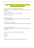 Auxiliary Flotilla Leadership Course Questions with Correct Answers 2025