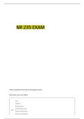 NR 235 EXAM 2 QUESTIONS WITH CORRECT DETAILED ANSWERS 