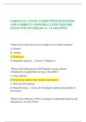IAHSS FULL STUDY GUIDE WITH QUESTIONS AND CORRECT ANSWERS LATEST 2025-2026 EXAM UPDATE &vert;GRADE A&plus; GUARANTEE