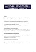 CEBS RPA 1 QUESTIONS FULLY DETAILED WITH UPGRADED CORRECT ANSWERS AND RATIONALES