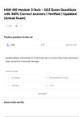 MSN 610 Module 3 Quiz - SG3 Exam Questions with 100&percnt; Correct Answers &vert; Verified &vert; Updated &lpar;Actual Exam&rpar;